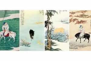 能泼墨亦能工笔 张大千“拍”马而奔