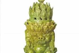 大尺寸北朝绿釉香熏炉罕见