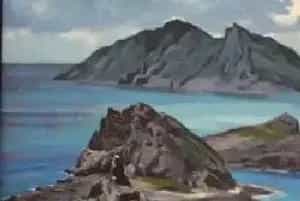 新西兰华人画家创作钓鱼岛油画：表达民族情志