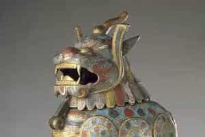 万历款掐丝珐琅甪端 - 故宫珐琅器藏品