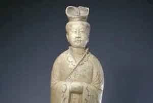 陶黄釉彩绘男俑 - 故宫雕塑类藏品
