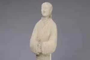 陶彩绘女俑 - 故宫雕塑类藏品