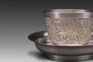 银簪花缠枝西番莲纹杯 - 故宫金银锡器藏品