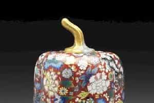 掐丝珐琅游龙花卉纹瓜式盖罐 - 故宫珐琅器藏品