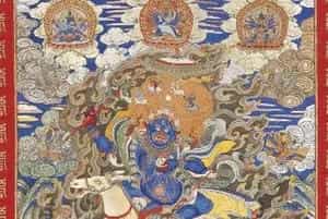 绣像吉祥天母唐卡 - 故宫宫廷宗教类藏品