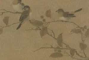 霜桕山鸟图页 - 故宫绘画藏品