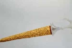 玉雕花柄铜镀金鞘匕首 - 故宫武备仪仗类藏品