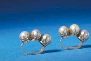 金镶东珠耳环 - 故宫首饰类藏品