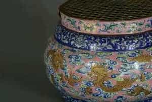 画珐琅云龙纹圆手炉 - 故宫珐琅器藏品