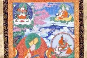 班禅喇嘛源流——罗桑却吉坚赞唐卡 - 故宫宫廷宗教类藏品