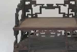 紫檀木藤心宝座 - 故宫家具类藏品