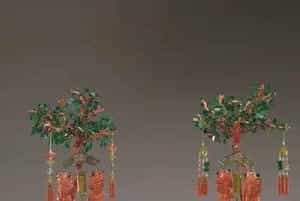 珊瑚翡翠吉庆有余盆景 - 故宫生活器具类藏品