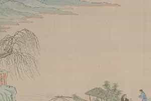 缂丝仇英后赤壁赋图卷 - 故宫织绣类藏品