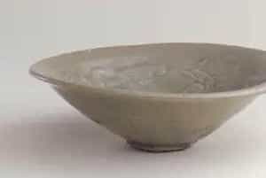 耀州窑青釉印花童子玩莲纹碗 - 故宫陶瓷器藏品