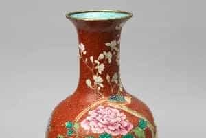 画珐琅花鸟图瓶 - 故宫珐琅器藏品
