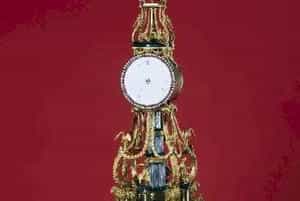 铜镀金四马驮水法转花钟 - 故宫钟表仪器类藏品