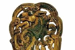 鎏金铜当卢 - 河南博物院青铜器