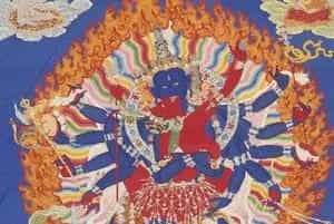 缂丝阴体上乐王佛唐卡 - 故宫宫廷宗教类藏品