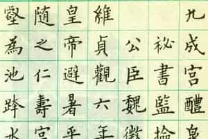 卢中南硬笔楷书欣赏《临欧阳询九成宫醴泉铭》