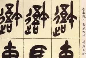 吴昌硕篆书欣赏临石鼓文册