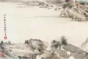 冯超然吴湖帆合作作品《春竹沁馆图》图赏