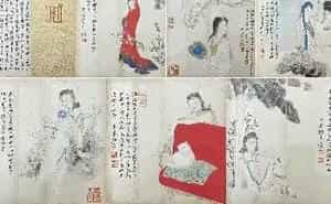 张大千《仕女册页》铭心极品
