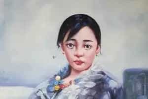 艾轩油画作品《藏族女孩》，美得让你窒息！