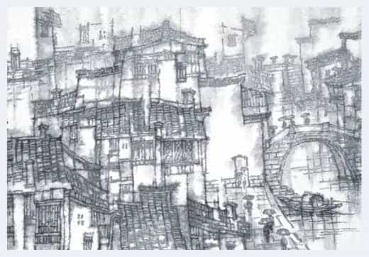 梦里水乡——朱荣耀写生作品_第9张