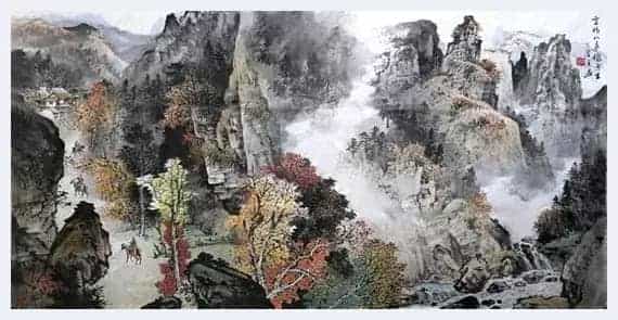 人间清景是微凉——著名山水画家曾进作品艺术解读_第9张