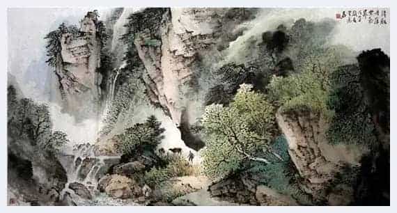 人间清景是微凉——著名山水画家曾进作品艺术解读_第8张