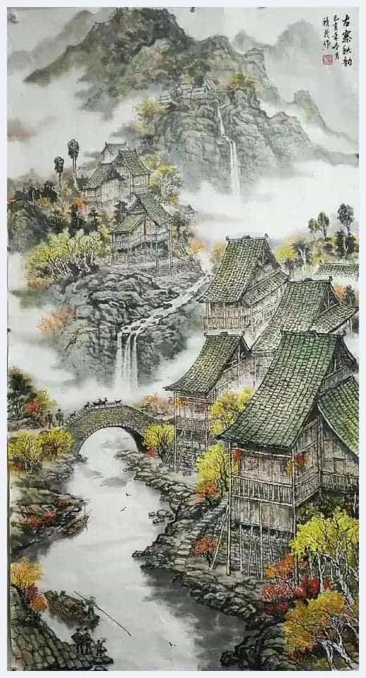 笔墨淋漓抒山水之妙 —— 洪积茂先生山水作品赏析_第3张