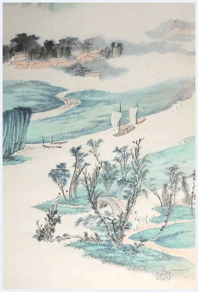 北京银座十周年春拍 | 张大千《春风帆影》_第7张