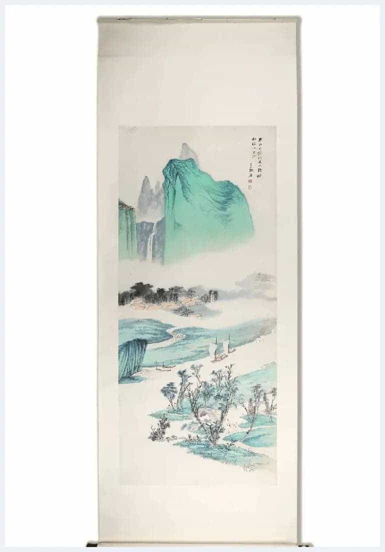 北京银座十周年春拍 | 张大千《春风帆影》_第3张