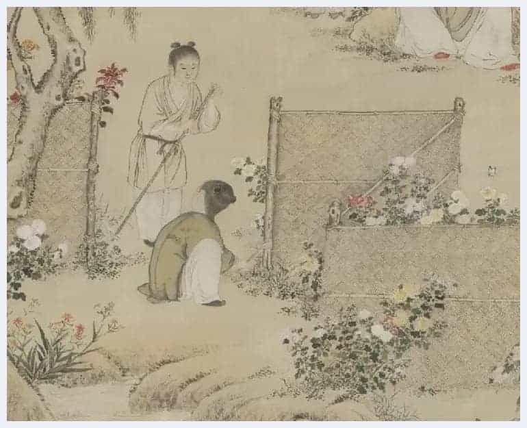 清代画家余省的《种秋花图》 秋时种菊之奇_第3张