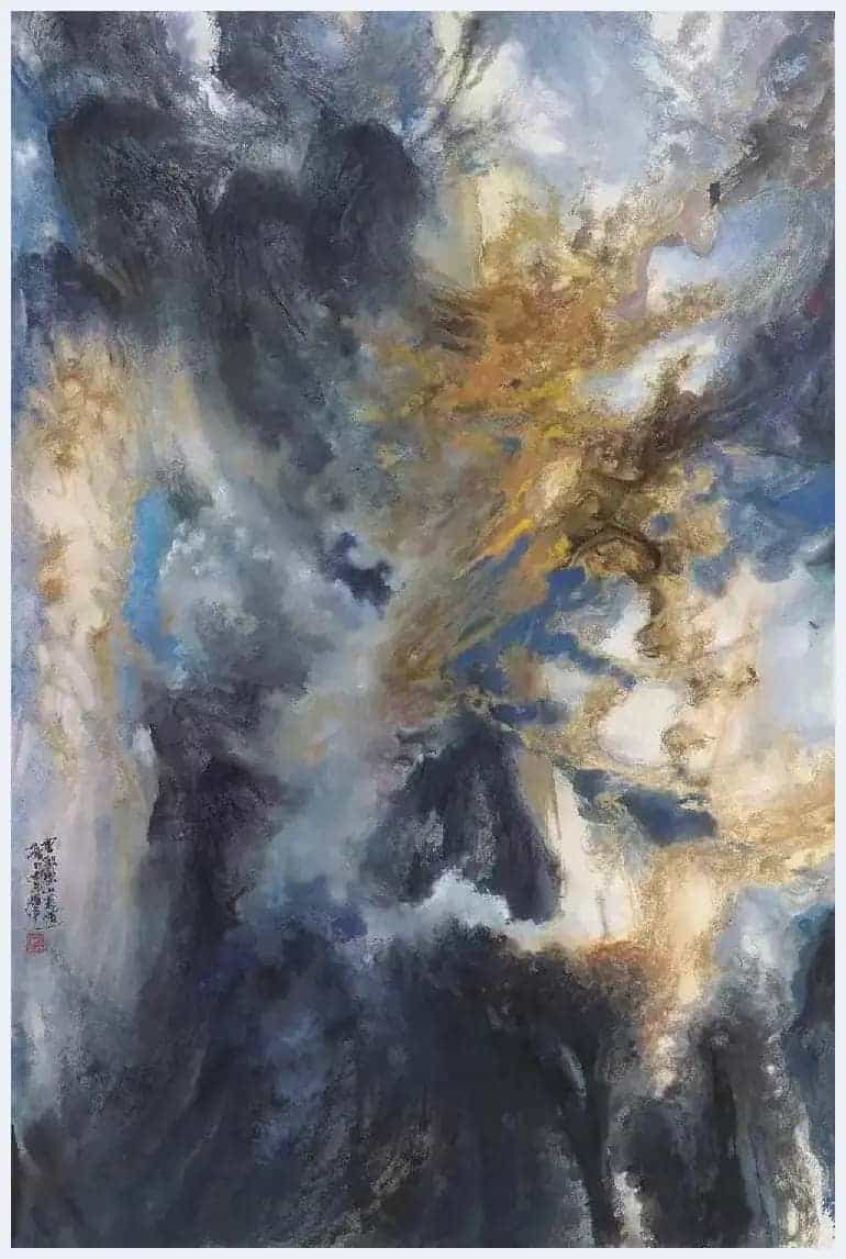 山水画大家杨耀宁：笔墨跃动着超然的宇宙世界_第2张