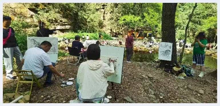 著名画家艾国山水画写生高研班《墨写湘西》_第7张