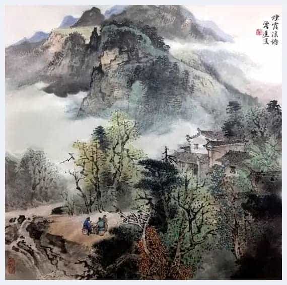 人间清景是微凉——著名山水画家曾进作品艺术解读_第3张