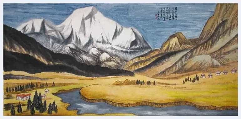 “党旗飘飘喜迎建国70周年”陈龙艺术欣赏_第4张