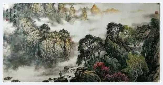 笔墨淋漓抒山水之妙 —— 洪积茂先生山水作品赏析_第7张