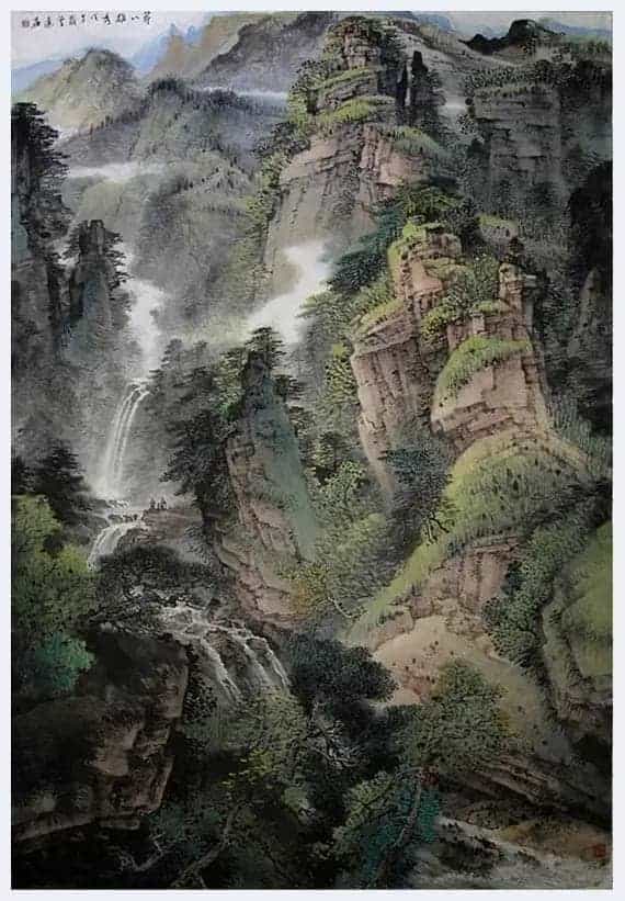 人间清景是微凉——著名山水画家曾进作品艺术解读_第4张