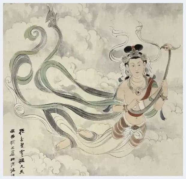 张大千《飞天图》4830万元成交,华艺国际2023秋拍_第8张