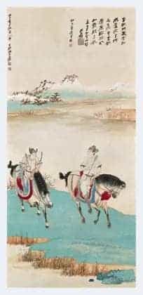 能泼墨亦能工笔 张大千“拍”马而奔_第5张