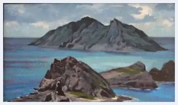 新西兰华人画家创作钓鱼岛油画：表达民族情志_第1张