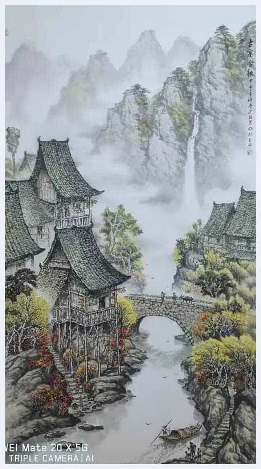 笔墨淋漓抒山水之妙 —— 洪积茂先生山水作品赏析_第2张