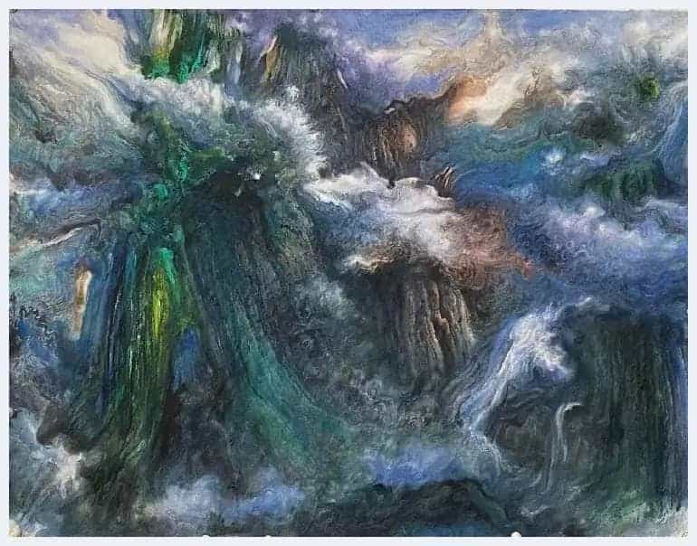 山水画大家杨耀宁：笔墨跃动着超然的宇宙世界_第6张