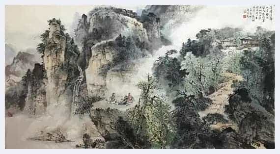 人间清景是微凉——著名山水画家曾进作品艺术解读_第10张