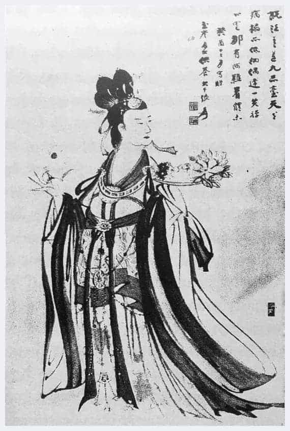 张大千人物画在华艺国际秋拍 “天女散花”_第3张