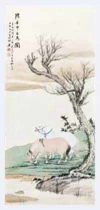 能泼墨亦能工笔 张大千“拍”马而奔_第7张