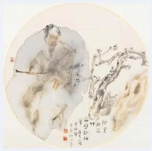 笔简意足 气韵生动—浅析欧阳子白水墨人物画_第2张