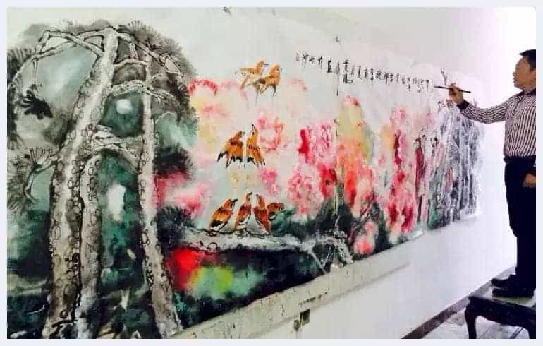 记著名花鸟画家---黄鹤庚_第1张